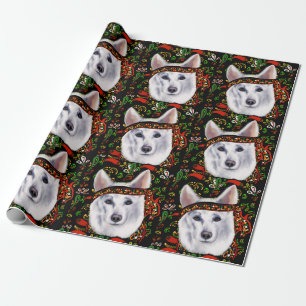 PAPIER CADEAU BERGER ALLEMAND BLANC MEXIQUE