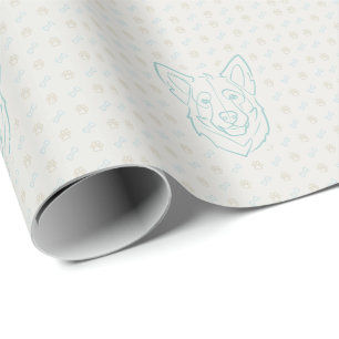 Papier Cadeau Berger Allemand, Construit pour Protéger, Né pour