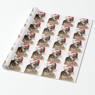 Papier Cadeau Berger allemand Père Noël
