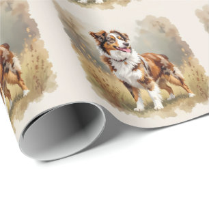Papier Cadeau Berger Australien Red Merle