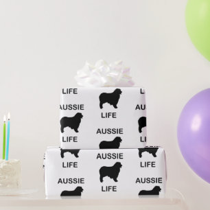 Papier Cadeau berger australien vie aussie