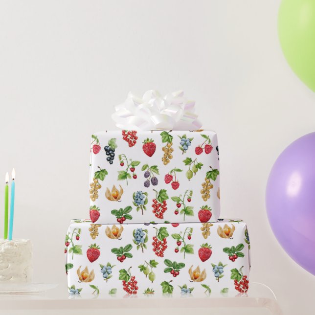 Papier Cadeau Berry Bliss Motif (Cadeaux de fête)