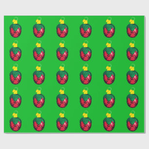Papier Cadeau Berry Joyeux Noël Livre vert