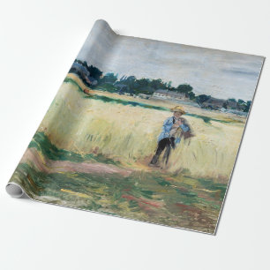 Papier Cadeau Berthe Morisot - Dans le champ de blé à Gennevilli