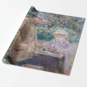 Papier Cadeau Berthe Morisot - Eugene Manet avec sa fille