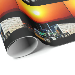 Papier Cadeau Bétail occidentaux de bétail de rodéo transportant