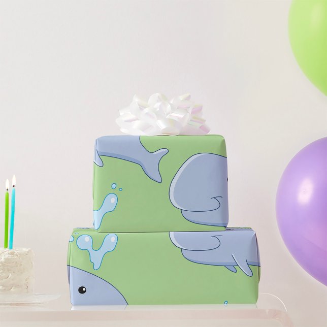 Papier Cadeau Bétale mignonne avec l'eau éclaboussure animal ado (Créateur téléchargé)