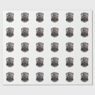 Papier Cadeau Bête Diesel Patriotique Monstre de la Liberté Cami