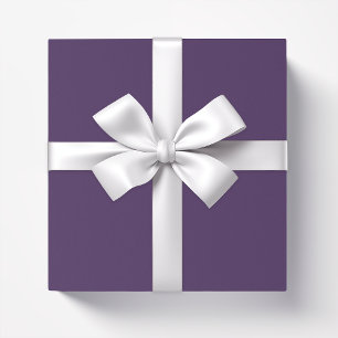 Papier Cadeau Beurre d'acai violet foncé de couleur solide