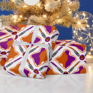 Papier Cadeau Beurre d'arachide et gelée de raisin Motif sans p