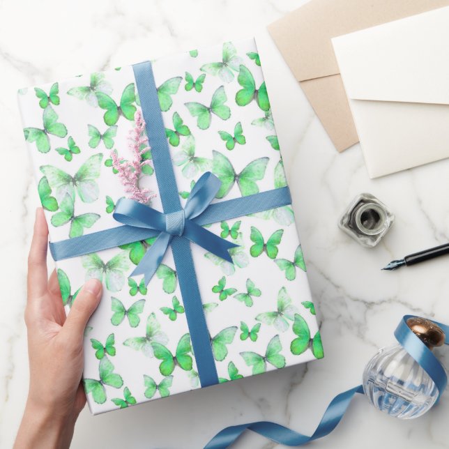 Papier Cadeau Beurre vert mignon Motif Pastel (Cadeaux)