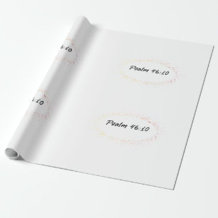 Papier Cadeau Bible Verse Psaume 46:10