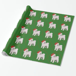 Papier Cadeau Bichon Frise Noël