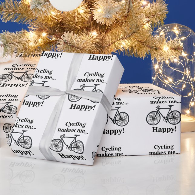 Papier Cadeau Bicycle Cycling Bicycling Cyclist Birthday (Vacances)