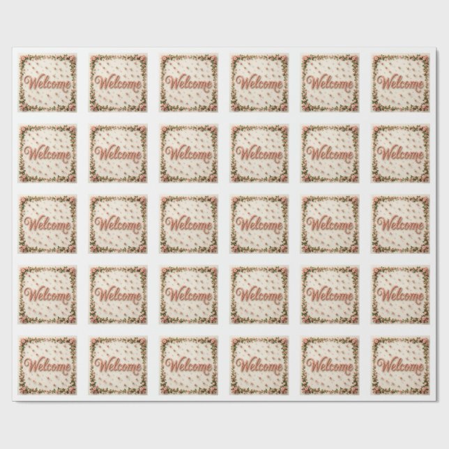 Papier Cadeau Bienvenue (Plat)