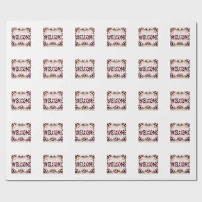 Papier Cadeau Bienvenue  (Plat)