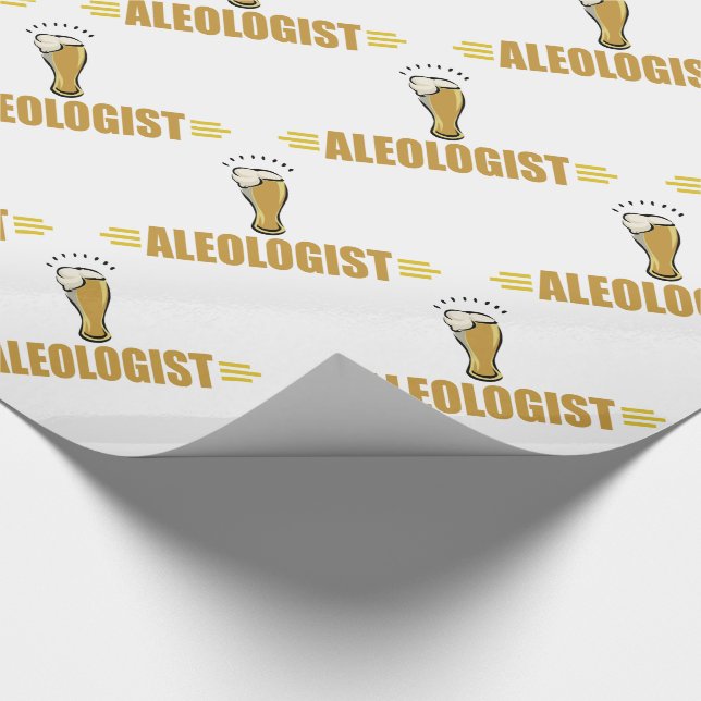 Papier Cadeau Bière Ale Drôle (Coin)
