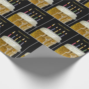 Papier Cadeau Bière Anniversaire Mug Avec Bougies