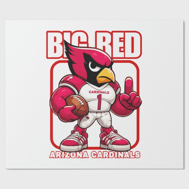 Papier Cadeau Big Red no 1 (Plat)