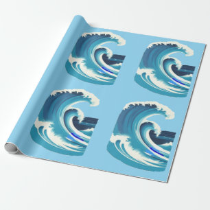 Papier Cadeau Big Wave Surfer Thunder_Cove