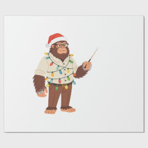Papier Cadeau Bigfoot Sasquatch Infirmière Noël Soins infirmiers