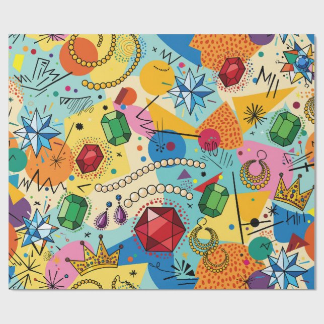 Papier Cadeau Bijoux (Plat)