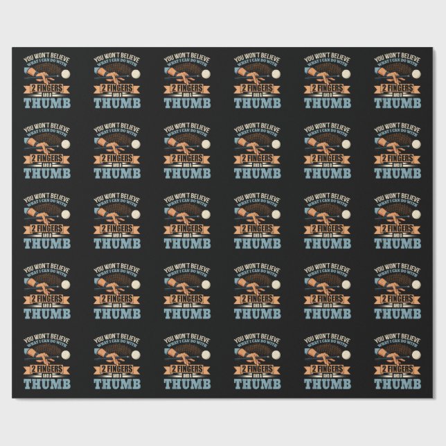 Papier Cadeau Billard drôle de piscine (Plat)