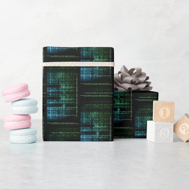 Papier cadeau Binary Bliss Tech (Baby Shower)