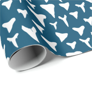 Papier Cadeau Biologiste de la marine Teeth requin blanc d'amour