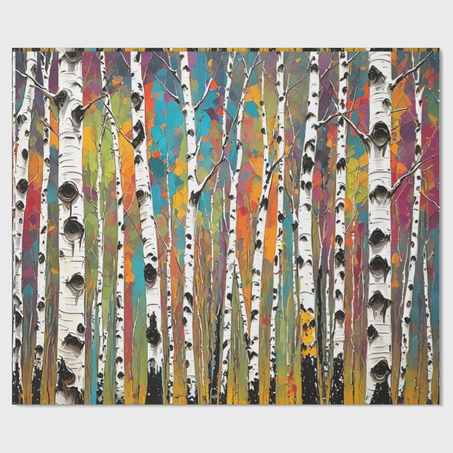 Papier Cadeau Birch Woods Thunder_Cove (Plat)