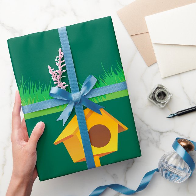 Papier Cadeau Bird House (Créateur téléchargé)
