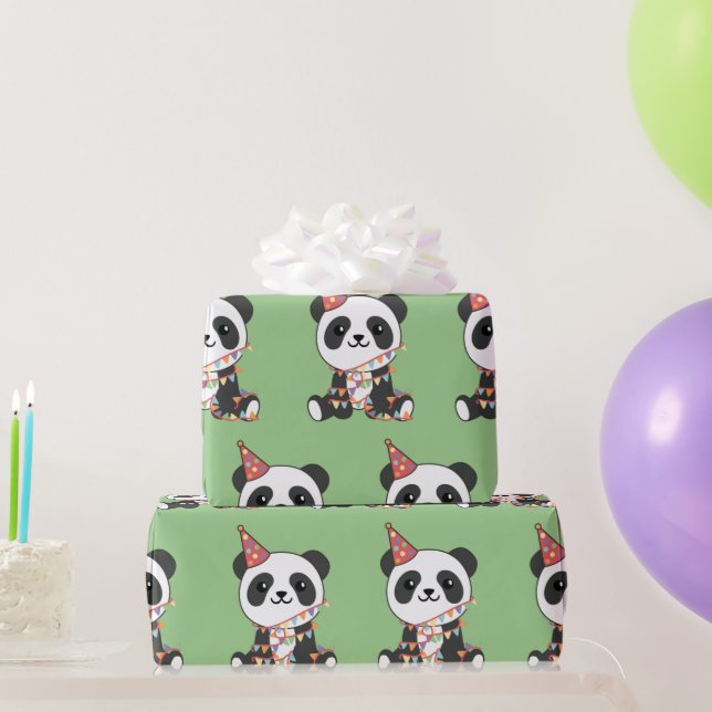 Papier Cadeau Birthday Panda For Kids A Birthday Wrapping Paper (Cadeaux de fête)