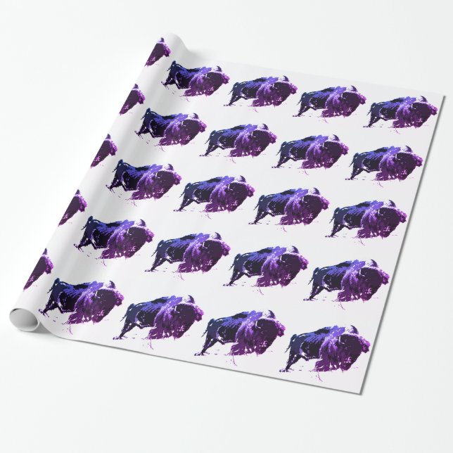 Papier Cadeau Bison de Buffalo (Déroulé)