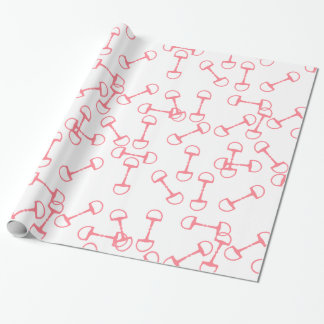 Papier Cadeau Bits équestres roses