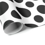 Papier Cadeau Black and White Polka Dot MCM Wrapping Paper<br><div class="desc">❤All designed with love by WitCraft Designs™! Personalize your way 👌 Find and follow us on social media (ⒻⓅⓉ) 📷 TAG #witcrafting and share your purchases on social media with us!! You can connect to all my social media accounts at www.witcrafting.com Visit my designer profile to see all my shops...</div>