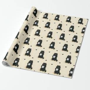 Papier Cadeau Black Cat Home Sweet Home Secourt Shelter Cute