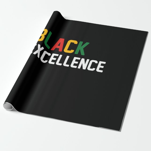 Papier Cadeau Black Excellence Black Fier (Déroulé)
