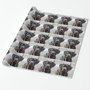 Papier Cadeau Black Lab Chien Animal de compagnie Black Labrador
