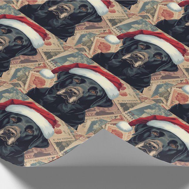 Papier Cadeau Black lab christmas gift wrap (Créateur téléchargé)