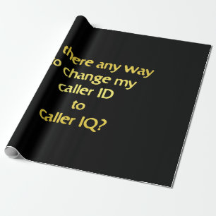 Papier Cadeau Blague amusante sur le changement d'identifiant en