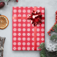 Blanc sur rouge Nordic Sweater Snowflake Motif