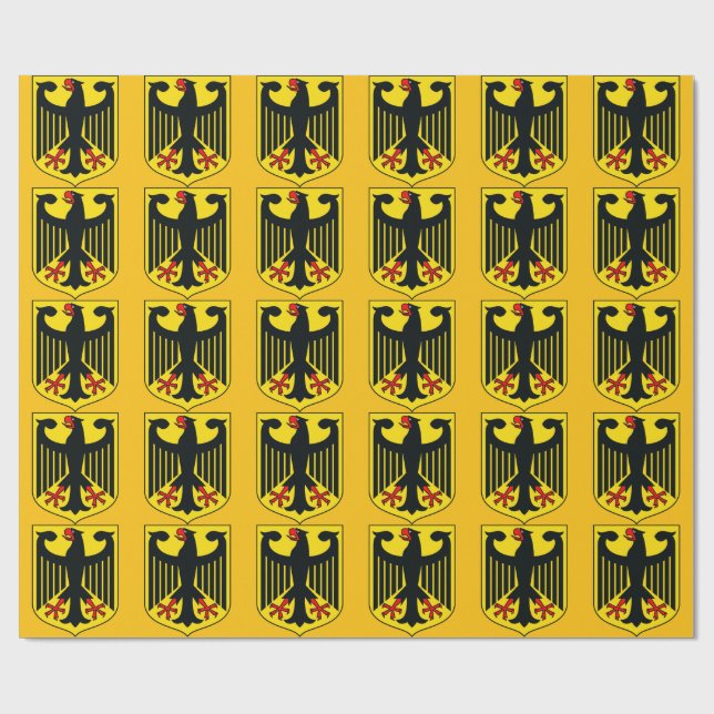 Papier Cadeau Blason de l'Allemagne (Plat)