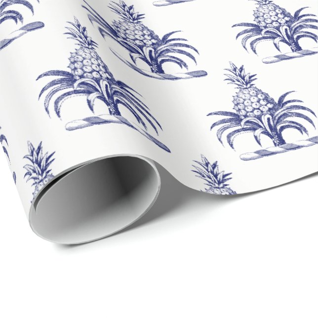 Papier Cadeau Blason Préparatoire de l'Écran de la Pineapple Ble (Coin rond)