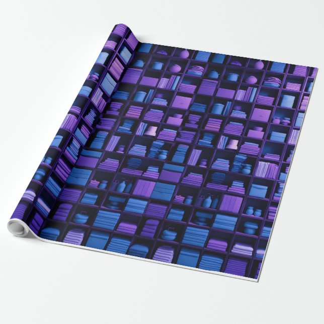 Papier Cadeau bleu (Déroulé)
