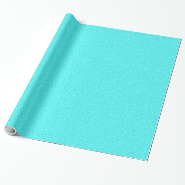 Papier Cadeau Bleu Aqua (Déroulé)