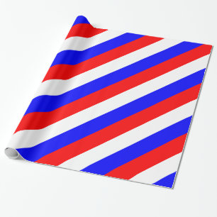 Papier Cadeau Bleu blanc rouge
