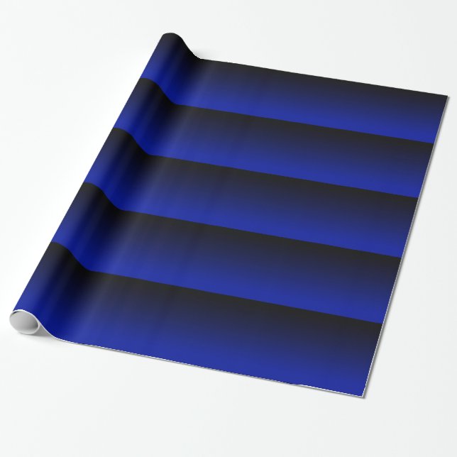 Papier Cadeau Bleu Cobalt (Déroulé)