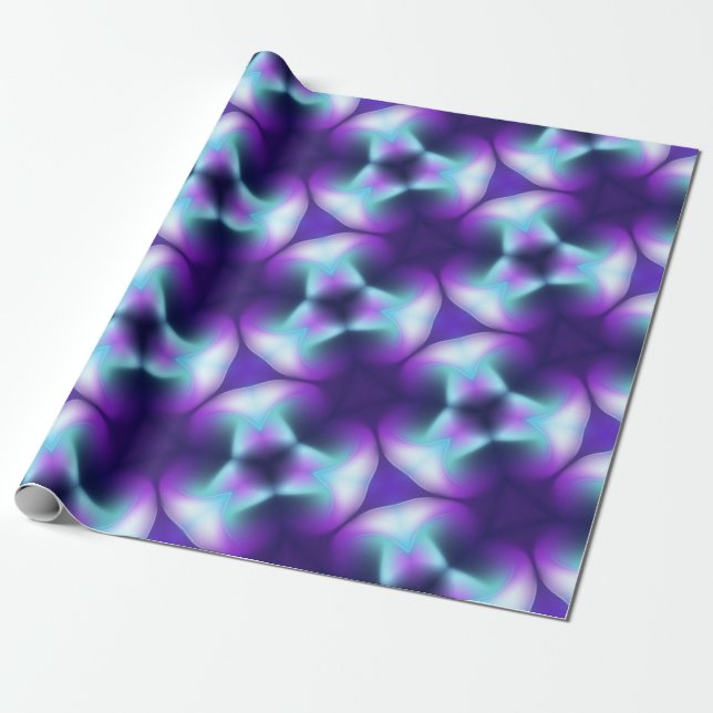 Papier Cadeau Bleu cosmique (Déroulé)