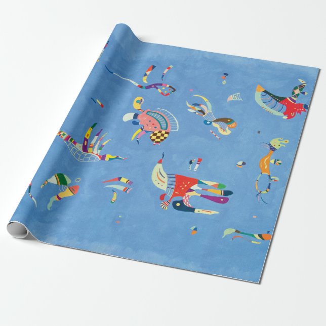 Papier Cadeau Bleu de ciel par Wassily Kandinsky (Déroulé)