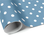 Papier Cadeau Bleu de Cornflower | Papier blanc à enveloppement<br><div class="desc">Ce papier d'emballage cadeau pois classique est parfait pour vos besoins de cadeaux! Enveloppez un cadeau d'anniversaire, un cadeau de baby shower, un cadeau de douche nuptiale, un cadeau mariage ou un cadeau pour toute autre occasion spéciale. C'est aussi un choix merveilleux pour l'emballage de l'artisanat du papier : enveloppes...</div>